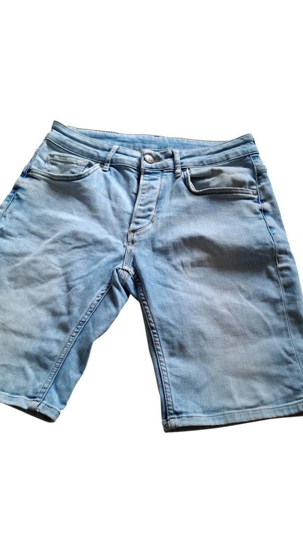 Heren korte jeans maat s blue rigde