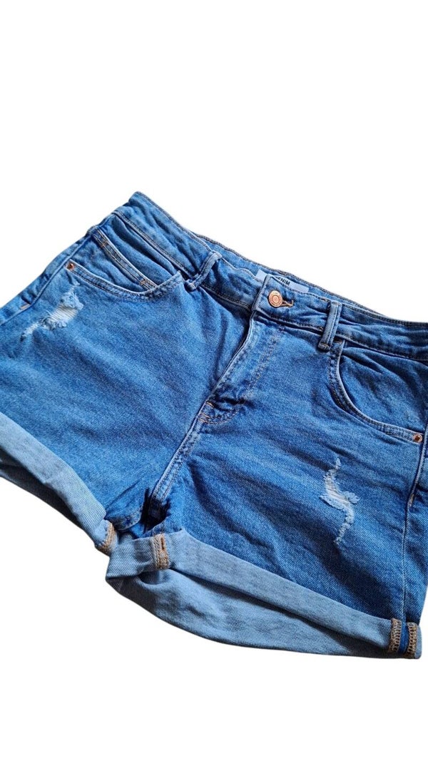 Dames korte jeans maat M Bershka