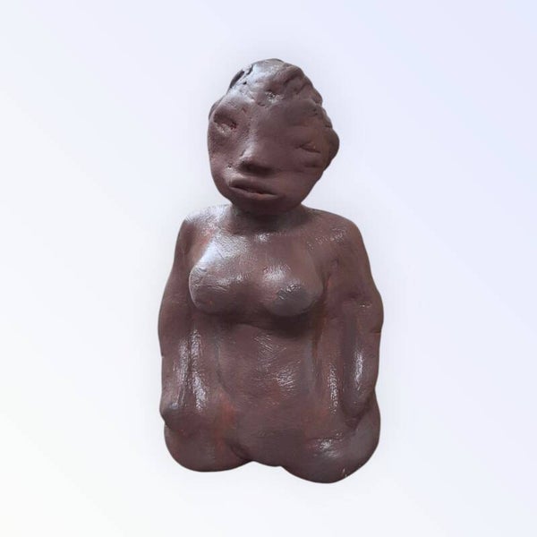 Handmade art deco vrouw in pose