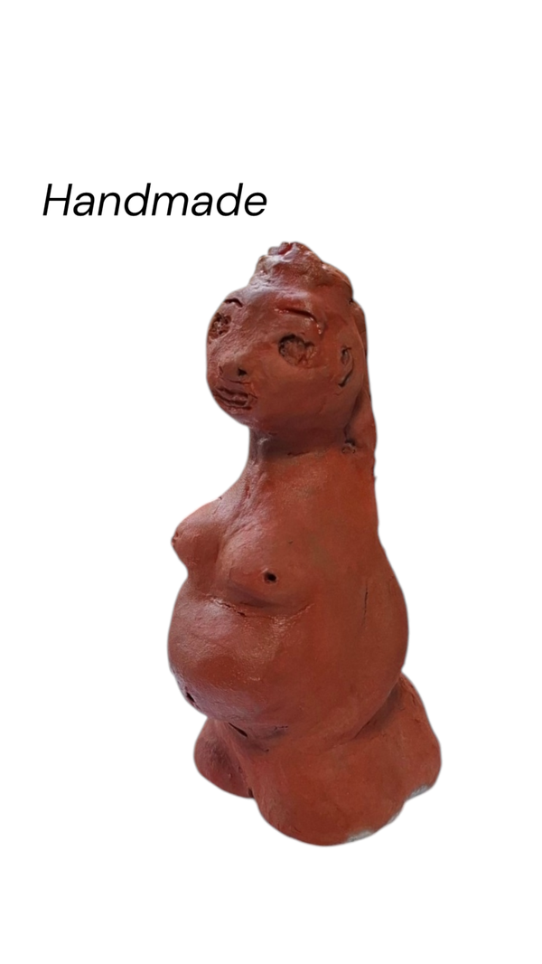 Handmade beeldje zwangere vrouw 2dehands online webshop