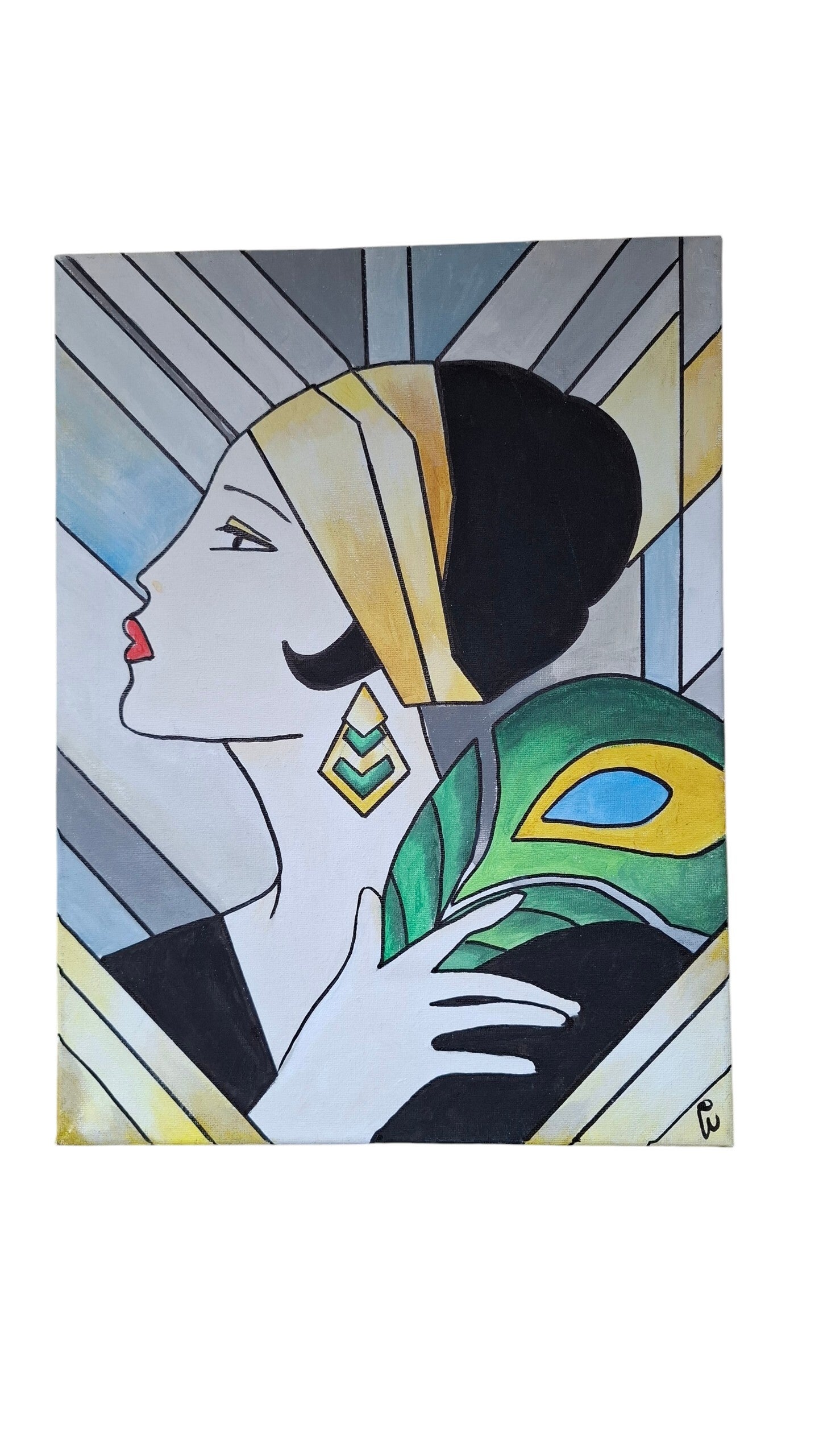 Schilderij Vrouw 40 lengte 30 breedte