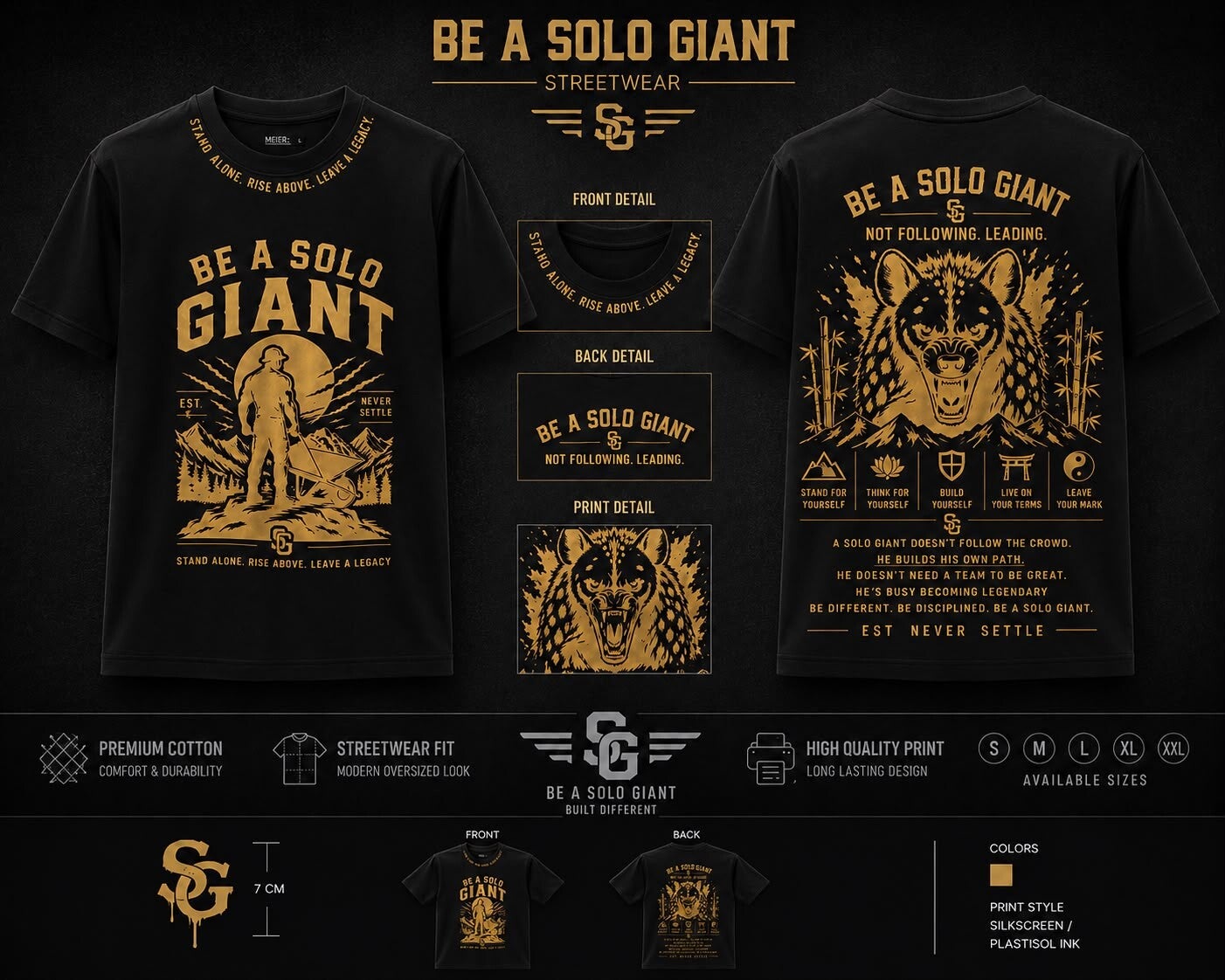 Be a solo Giant heren T-shirt