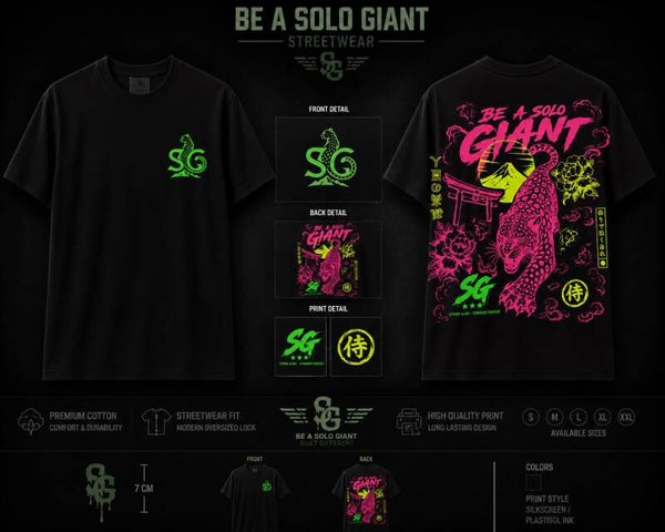 Heren T-shirt Be a solo giant