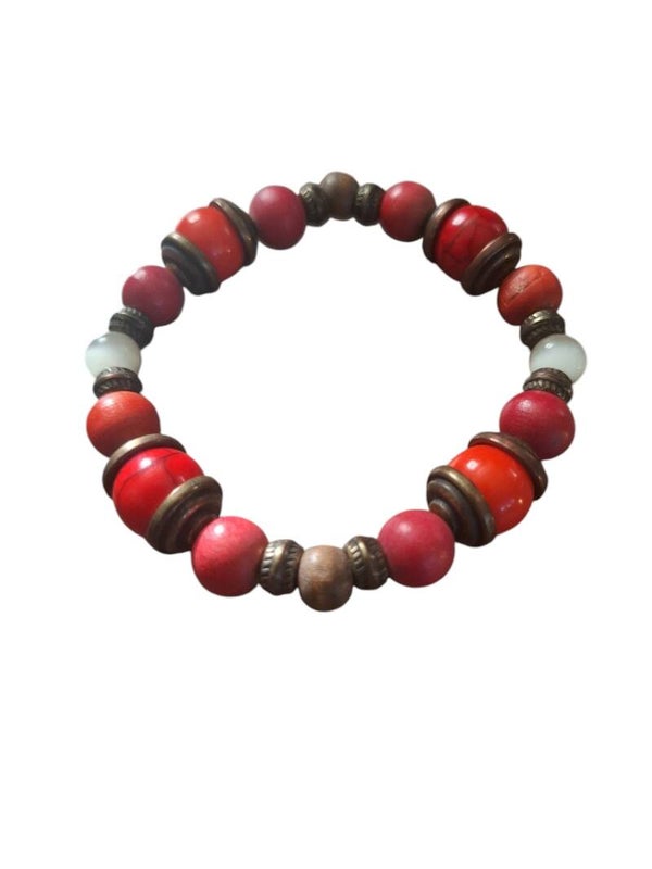 Dames armband rood