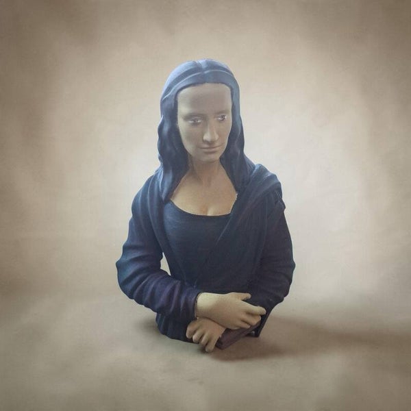 3D print handpainting monalisa