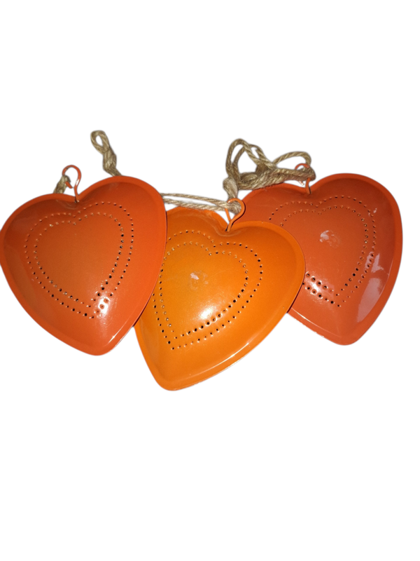 Decoratie harten 3 stuks