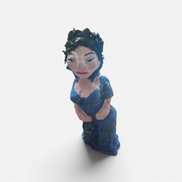 Handgemaakt beeld van klei