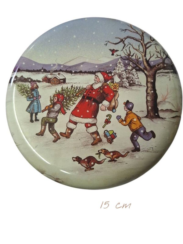 Kerstblik koeken trommel