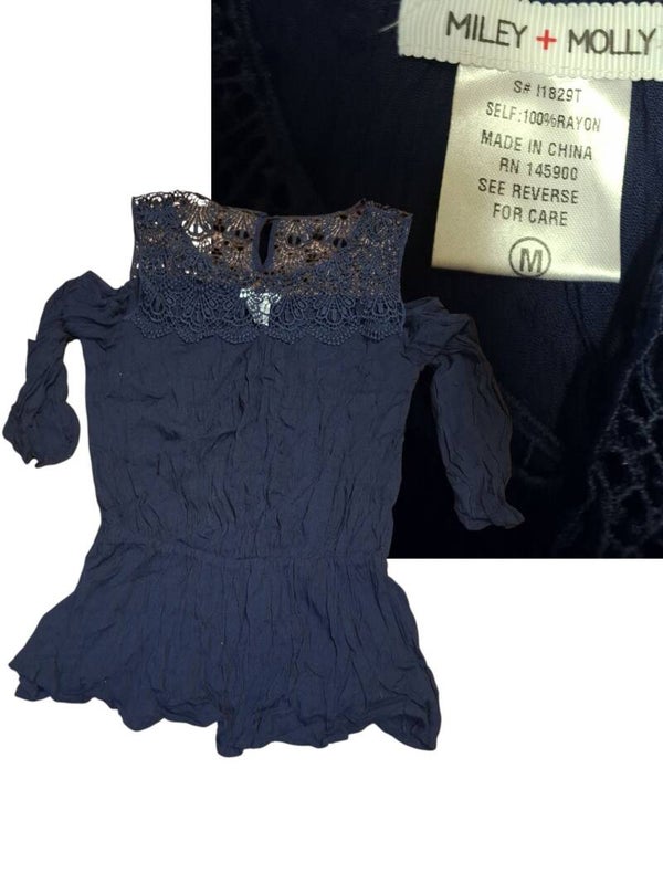 Dames top met openschouders maat M