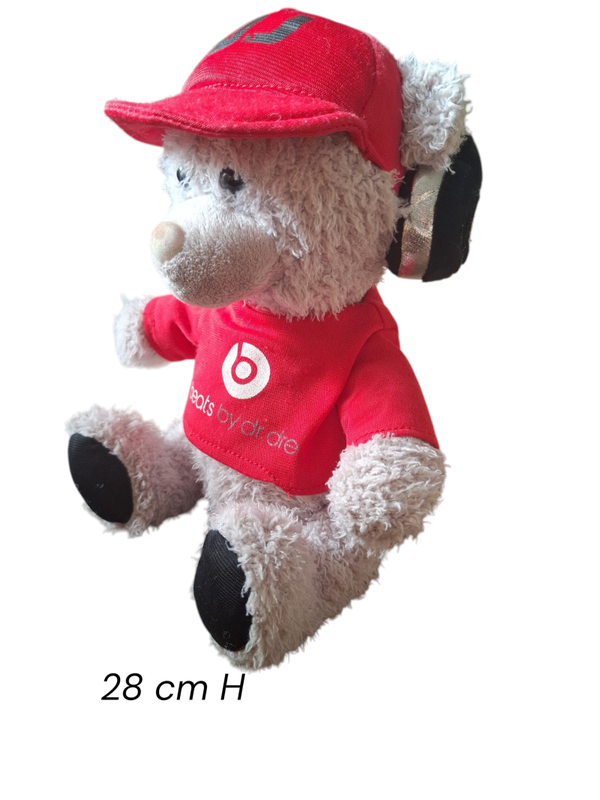 Knuffelbeer- Beats by dr .dre  28 cm