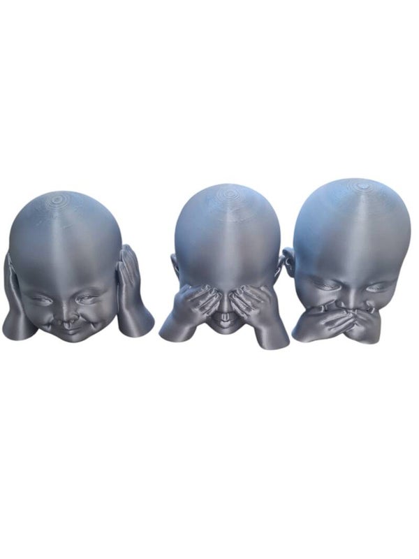 3D Baby beelden Horen zien zwijgen