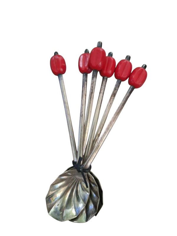 Vintage lepeltjes 5 stuks