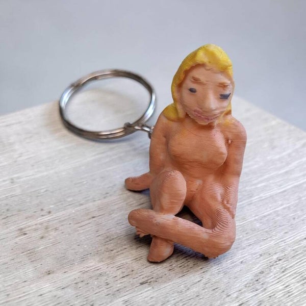 3D Sleutelhanger vrouw