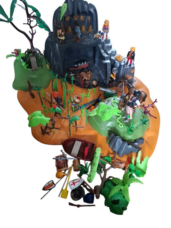 Playmobil 5134 piraten schateiland met grot en schatkist