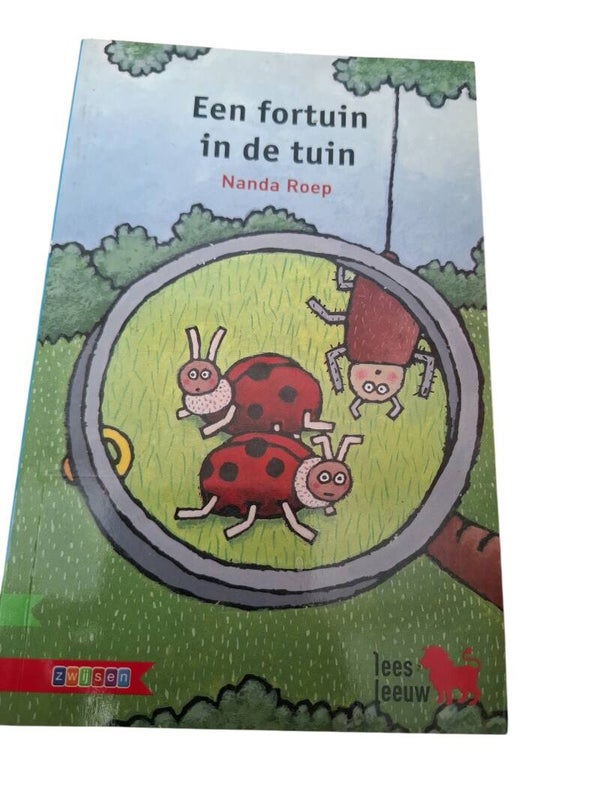 Kinderboek -nanda roep , een fortuin in de tuin