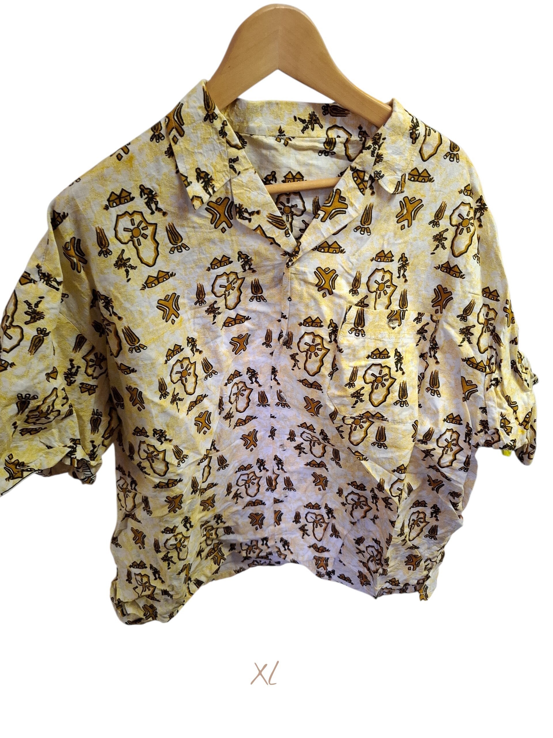 Vintage heren blouse xl