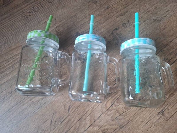 2dehandse Glazen drinkbekers set