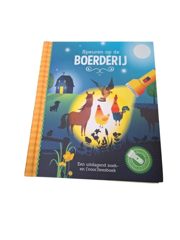 Kinderboek-speuren op de boerdij