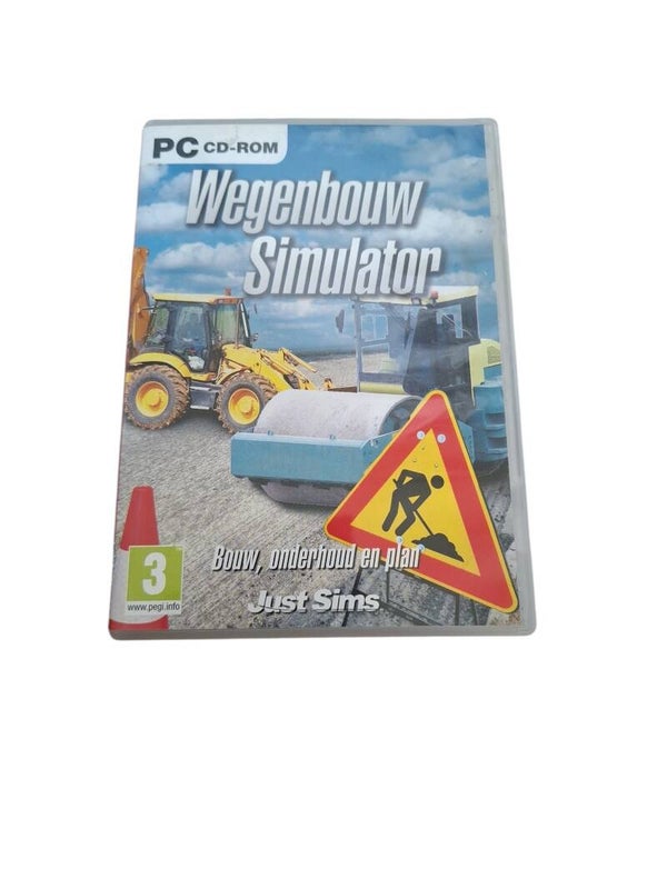 pc cd-rom wegenbouw simulator