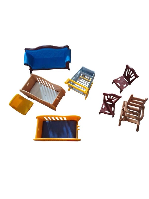 Miniatuur speel meubels set
