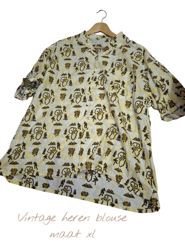 Vintage blouse maat XL