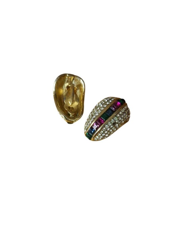 Vintage clip oorbellen