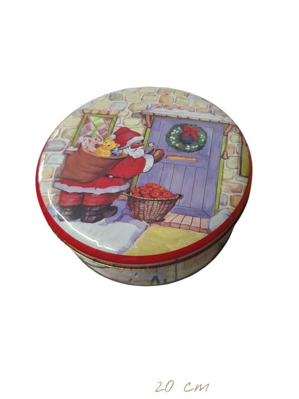 Kerstblik koeken trommel