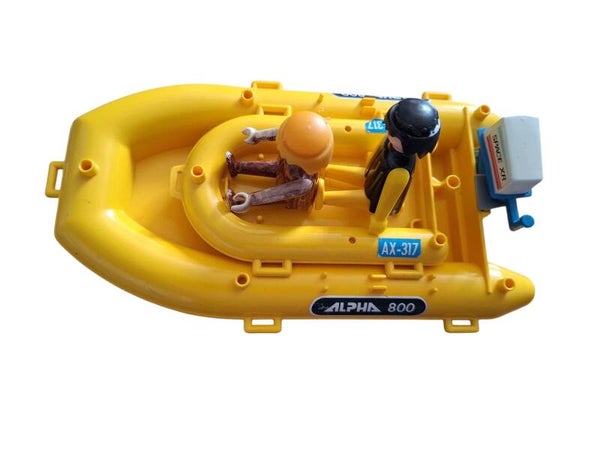 Playmobil Figuren op boot