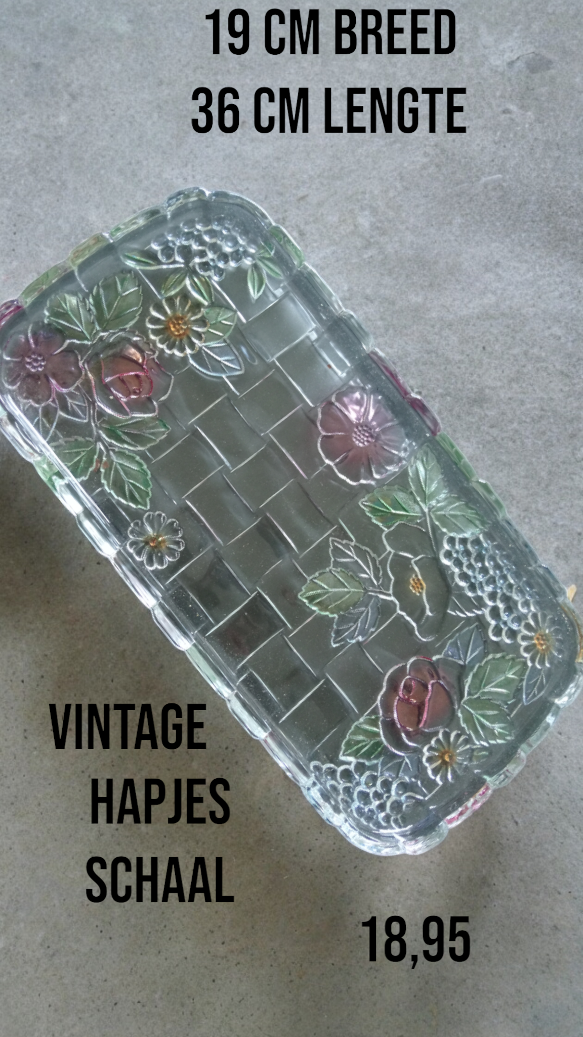 Vintage hapjes schaal