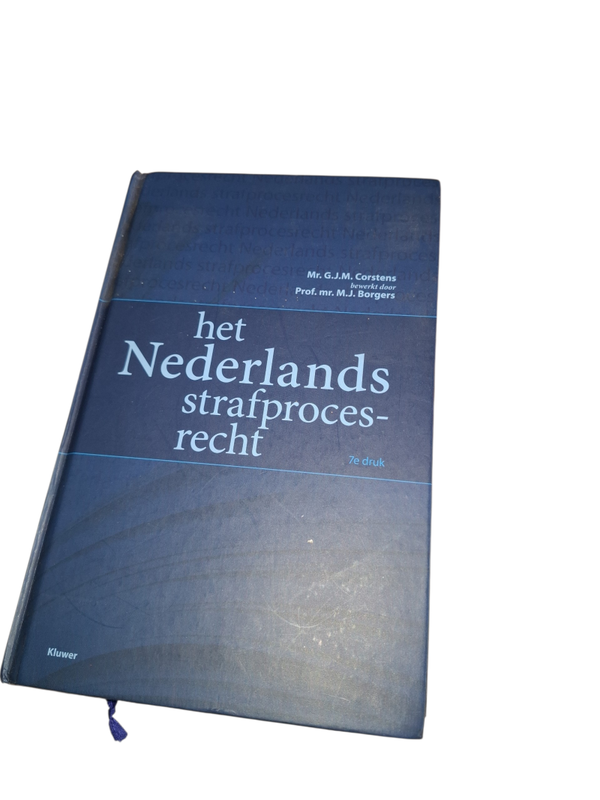 Boek nederlands strafproces recht