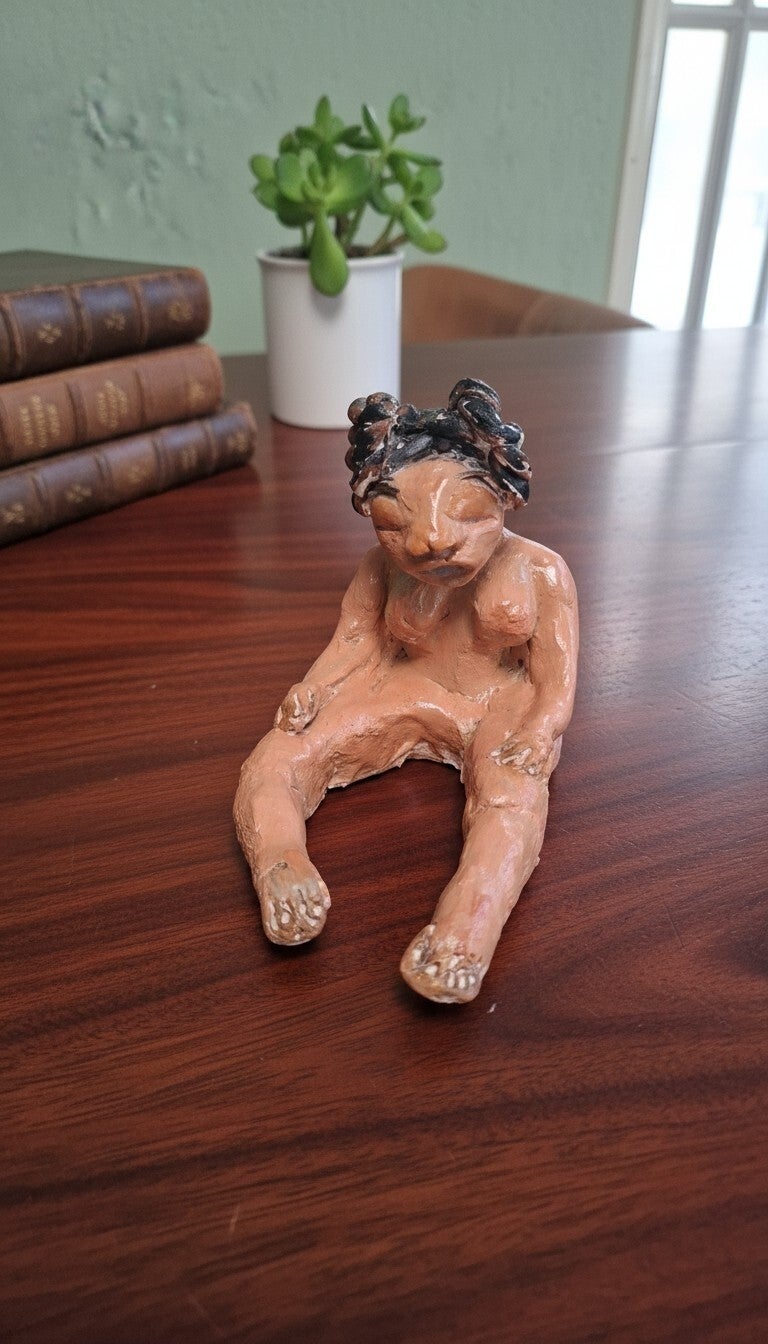 Handgemaakt met klei afrikaanse Vrouw