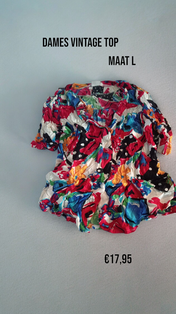 Dames vintage top xxl