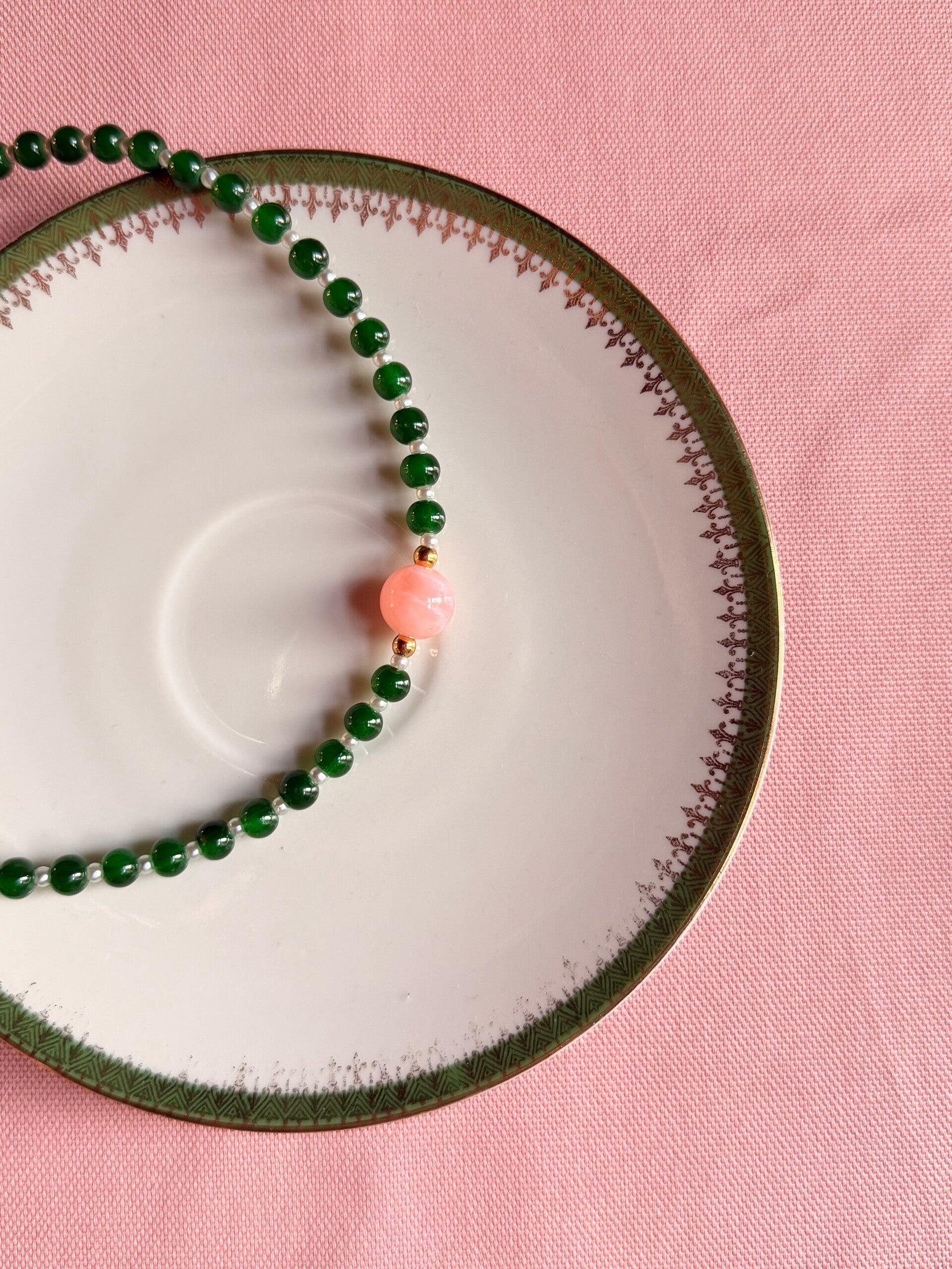 Ketting - Roses & pearls