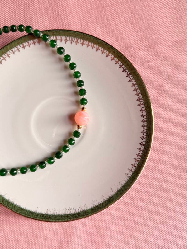 Ketting - Roses & pearls