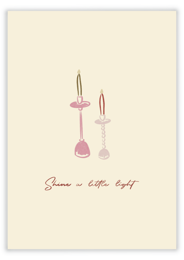 Kerstkaart B2B - Shine a little light