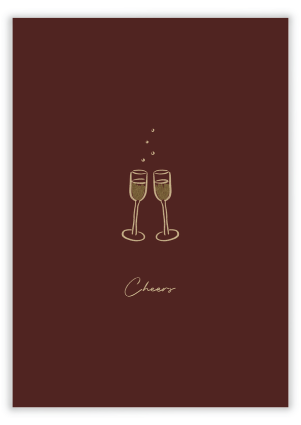 A6 Kerstkaart - Cheers!