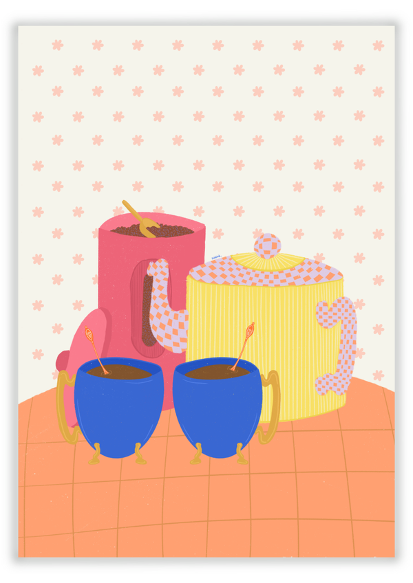 A6 Kaart - Coffee please