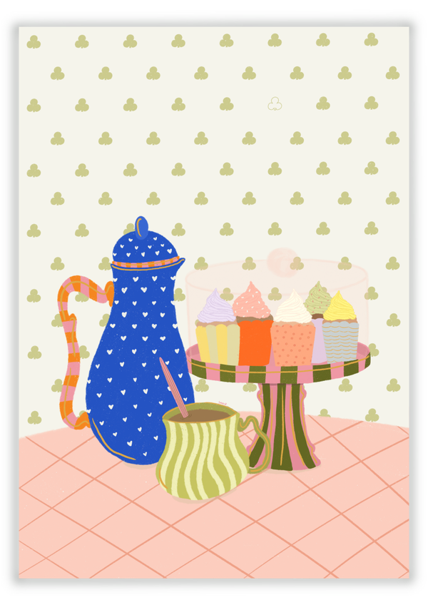 A6 Kaart - Have a cupcake