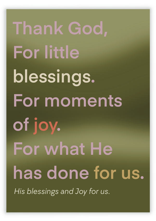 Kaart B2B - Blessing & Joy