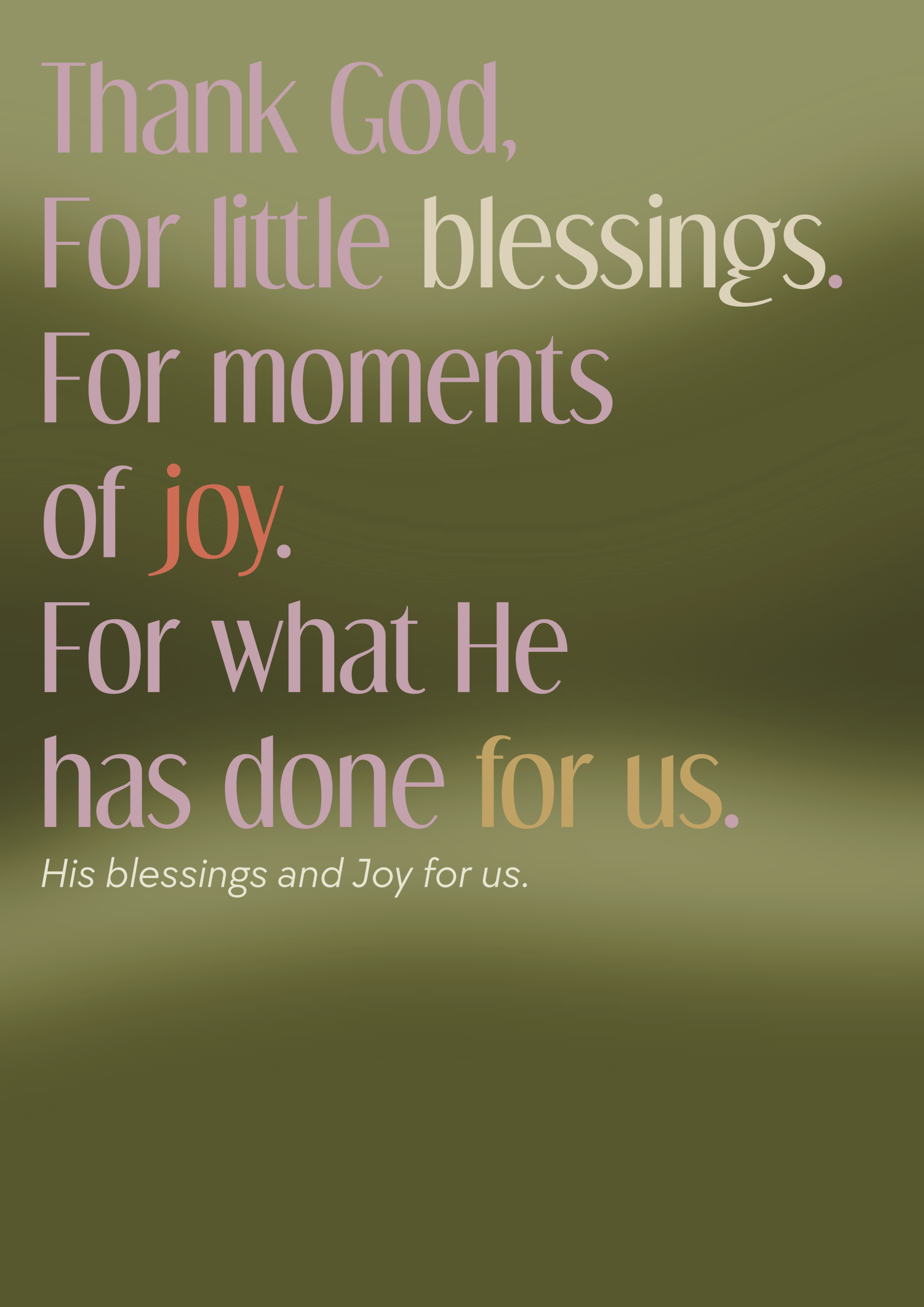 A6 Kaart - Blessings & Joy