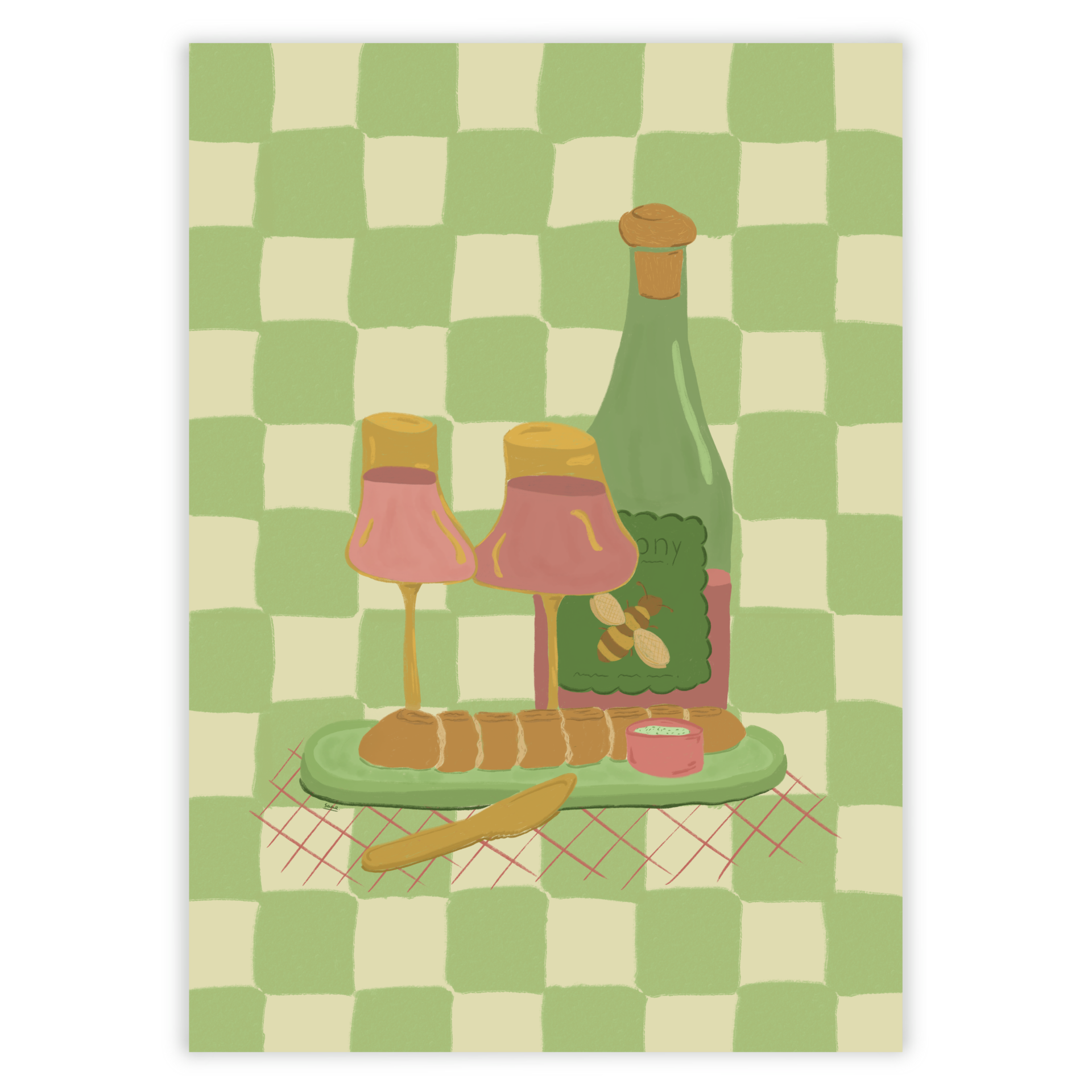 A6 Kaart - High wine