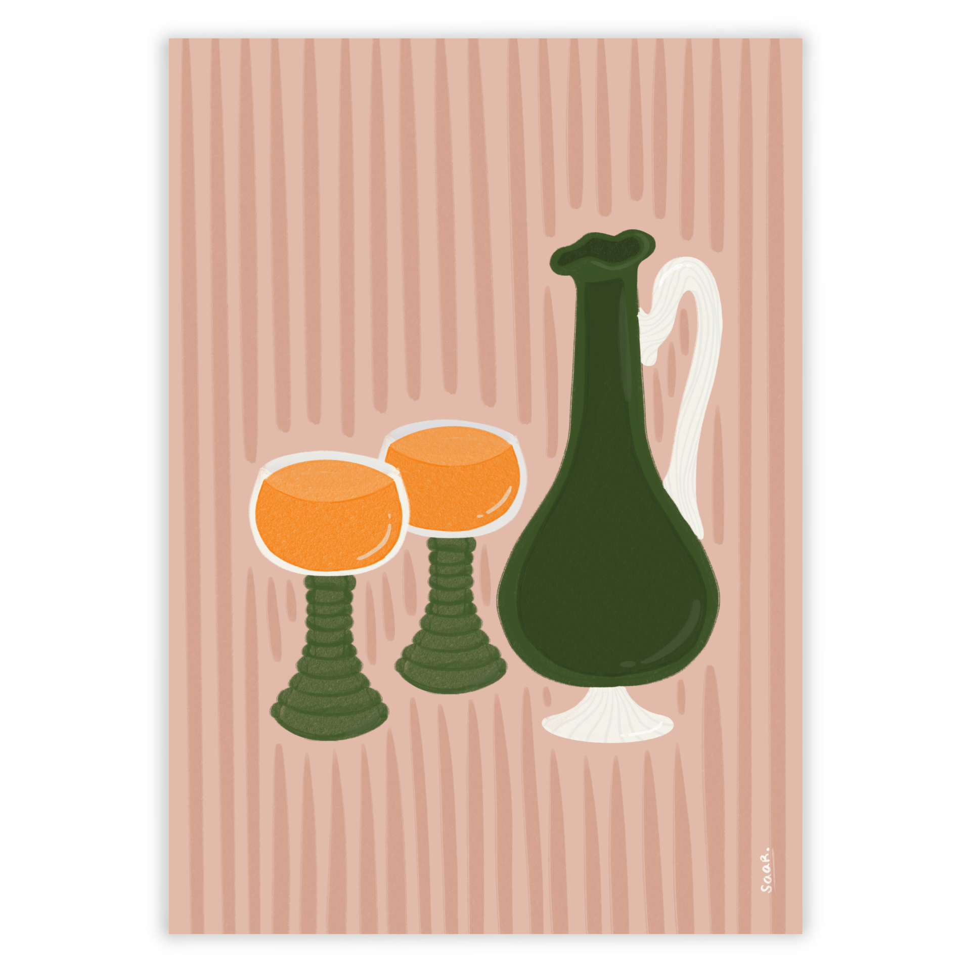 A6 Kaart - Orange juice