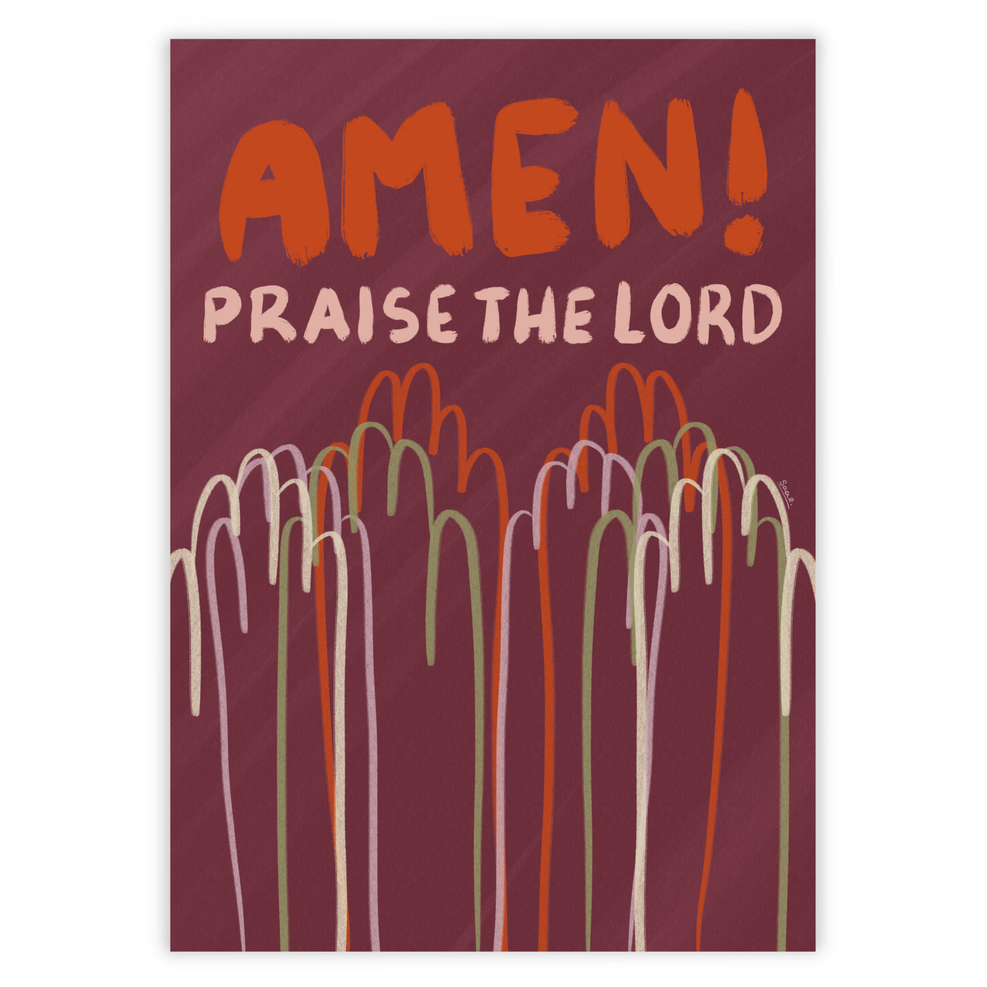 A6 Kaart - Praise the lord