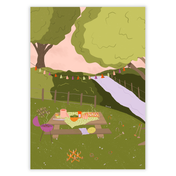 A6 Kaart - Garden party