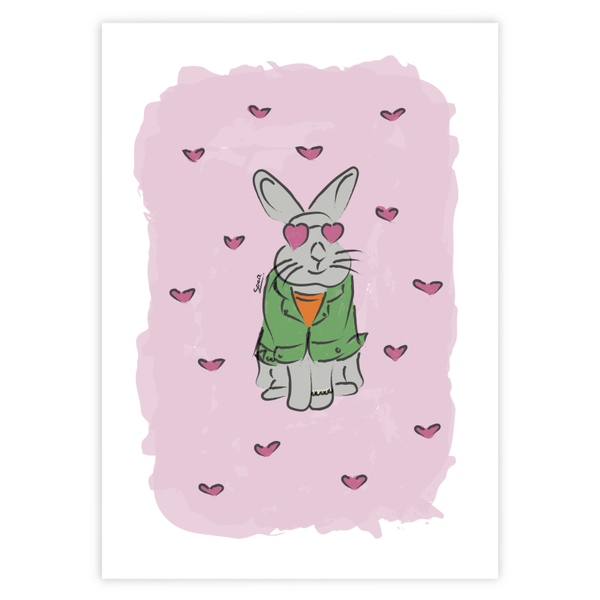 A6 Kaart - Funny bunny