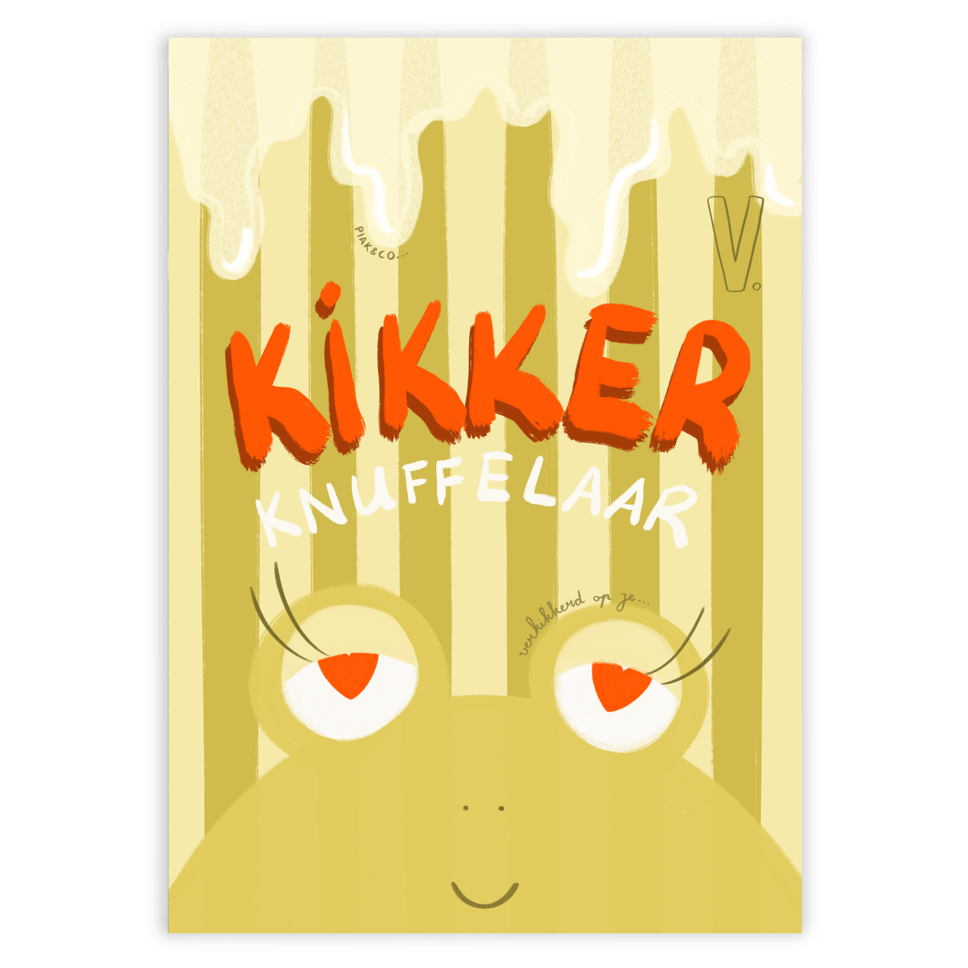 A6 Kaart - Kikker knuffelaar