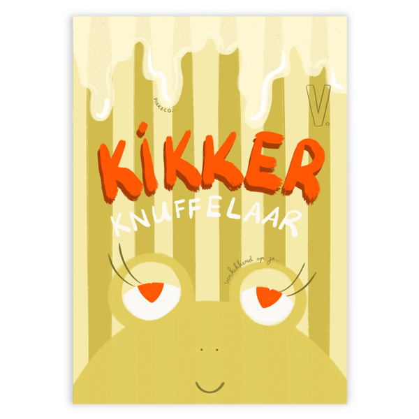 A6 Kaart - Kikker knuffelaar