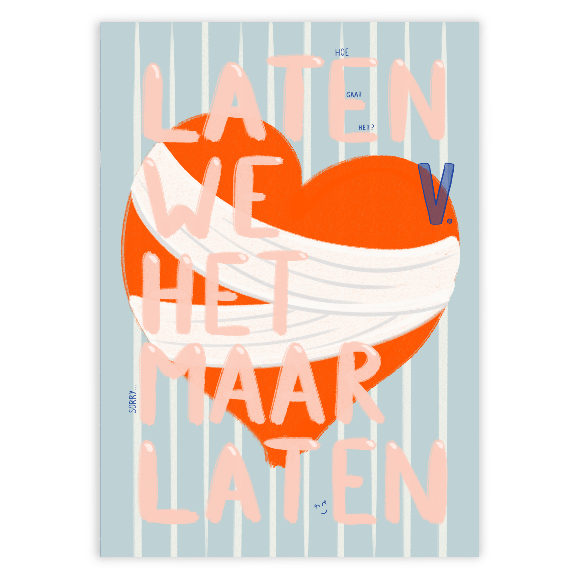 A6 Kaart - Laten we het maar laten