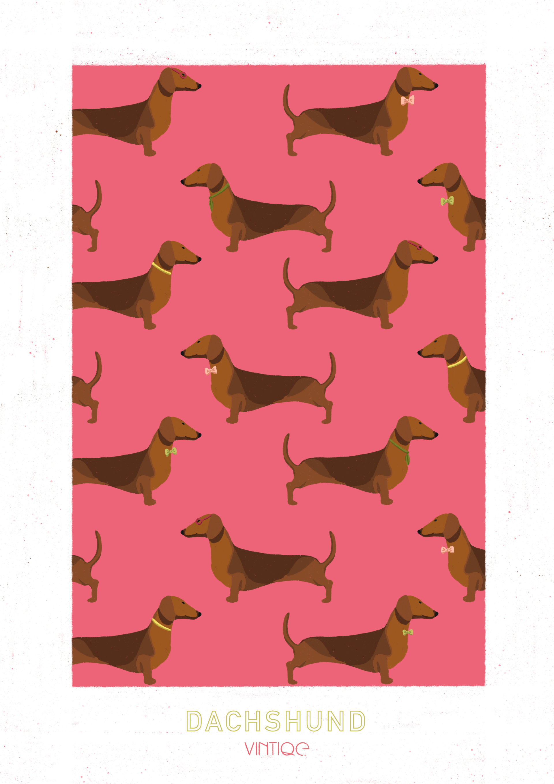 Poster A4 - Dachshund