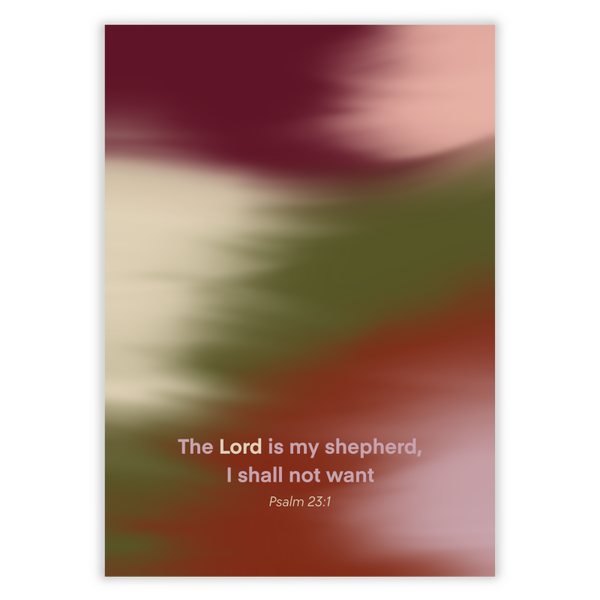 A6 Kaart - The lord is my shepherd